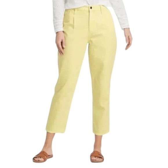 Universal Thread Women’s Highest Rise Taper Yellow Denim Jeans, Size 6/28, NWT - Picture 1 of 7